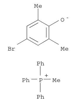 Molecular Structure of 93839-47-5 (triphenylpropylphosphonium, salt with 4-bromo-2,6-xylenol (1:1))